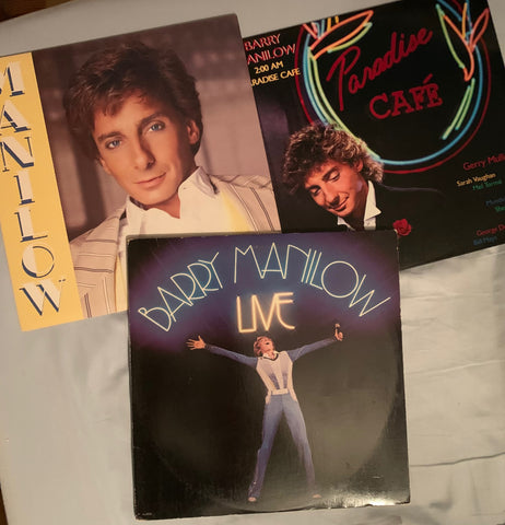 Barry Manilow - 3 original LP VINYL -Used
