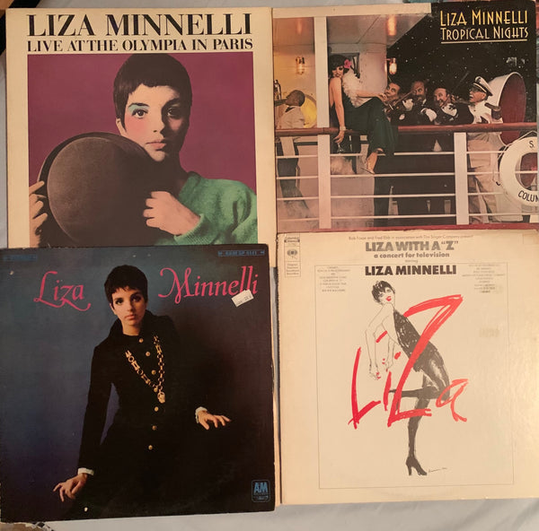 LIZA Minnelli- 4 original LP VINYL - Used