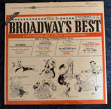 This is BROADWAY's BEST (2xLP) 1961 Vinyl  (various artist) Used