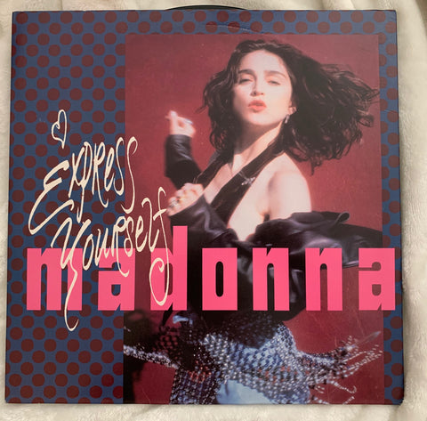 Madonna - Express Yourself original 1989 12" remix LP - used