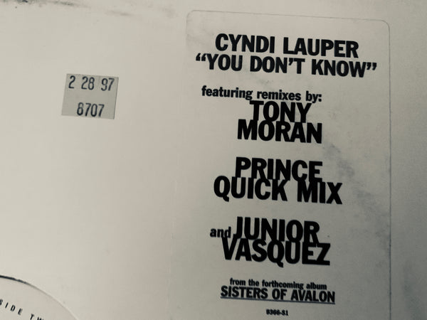 Cyndi Lauper - You Don't Know  (PROMO) 12" LP Vinyl - Used