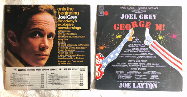 Joel Grey - 2 LP Vinyl Used LOT George M Broadway  - Columbia Records