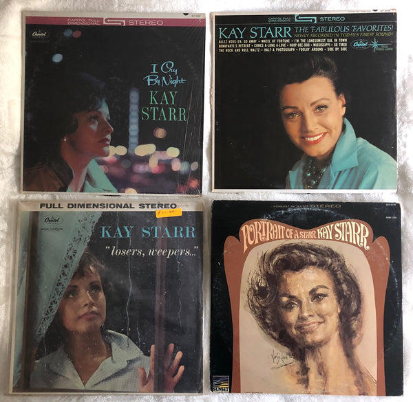 4- Kay Starr LP Vinyl Used LOT - The Fabulous Favorites Capitol Records