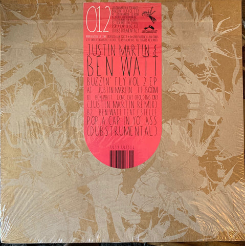 Ben Watt (EBTG) & Justin Martin ' Buzzin' Fly vol 2 EP (used LP VINYL)