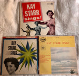 Kay Starr LP Vinyl3  Used LOT - Kay Starr Sings! High Fidelity Coronet Records