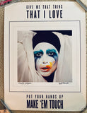 Lady GaGa - Artpop Promo poster (double sided)