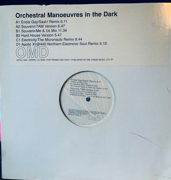 OMD - 2x12" REMIXES (Promo) LP VINYL - 1998 Used