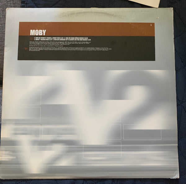 Moby - RUN ON 12" remix LP Vinyl - Used
