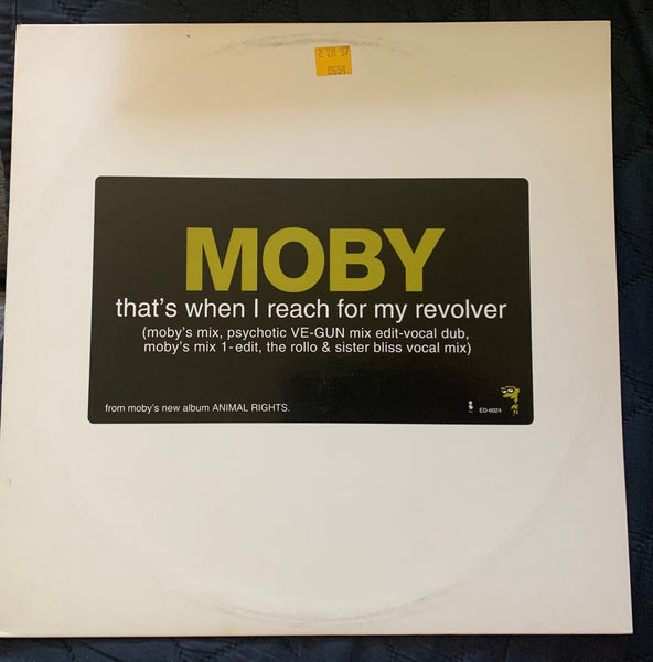 MOBY - That's when i reach for my revolver 12" LP Vinyl - promo