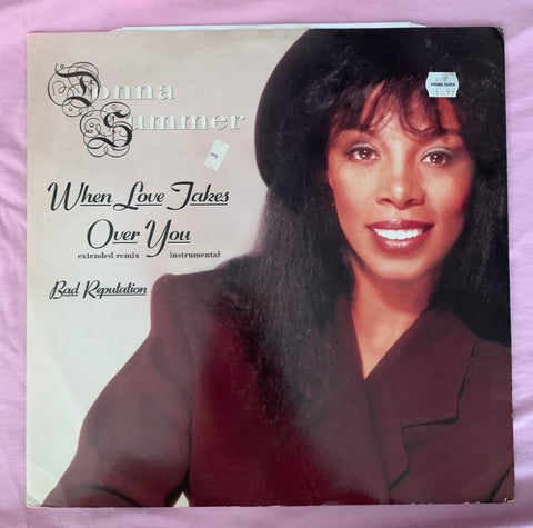 Donna Summer -When Love Takes Over You  1989 12" Import LP Vinyl - used