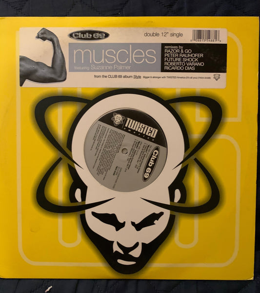 Club 69 - Muscles ft: Suzanne Palmer 12" remix LP Vinyl - used