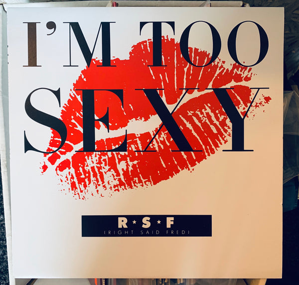 Right Said Fred - I'm Too Sexy 12" LP Remix Vinyl - Used Like new