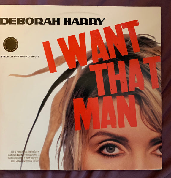 Debbie Harry - "I Want That Man"  Used  Promo 12" remix LP Vinyl