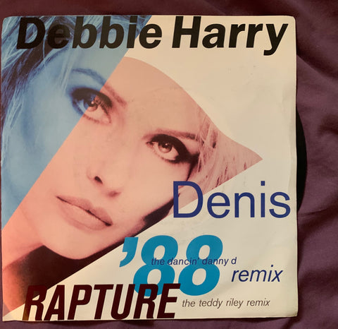 Debbie Harry - DENIS / RAPTURE (Remix) 7" vinyl record 45