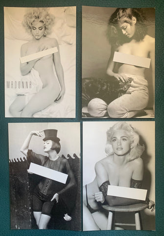Madonna postcards  set of 4 Nudes sex book   4x6