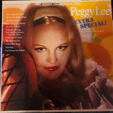 Peggy Lee  "EXTRA SPECIAL" Original LP Vinyl - Used