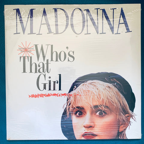 Madonna - Who's That Girl (12" remix LP Vinyl) Used  (in cellophane / opened)