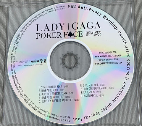 Lady GaGa - Poker Face (Official PROMO Remix CD single)