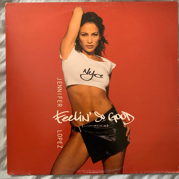 Jennifer Lopez - "Fellin' So Good"  12" remix LP Vinyl - Used