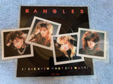 The Bangles - ''If She Knew What She Wants'' die cut 7" picture Disc Vinyl