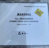 Madonna - "I'll Remember"  (Promo CD single) Used