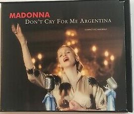 Madonna - Don't Cry for me Argentina (USA Maxi remix CD single) - used