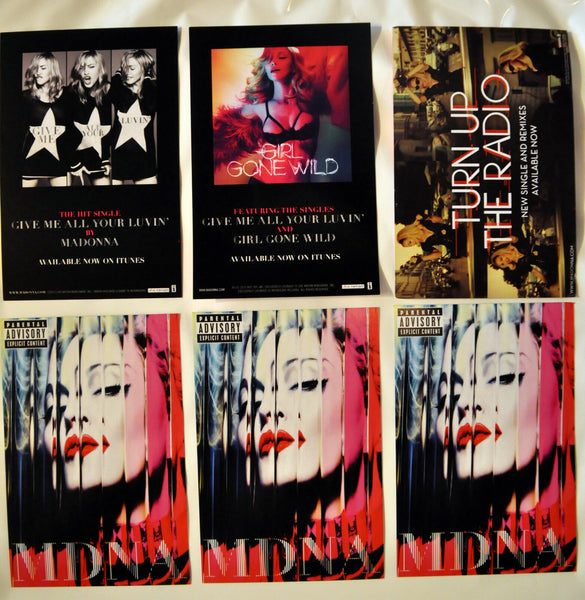Madonna - MDNA official promo postcards (set of 3)