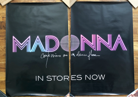 Madonna - 2005 - Confession on a Dance Floor  - Giant 2 Piece Promotional Posters 48X36 - Borderline MUSIC