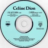 Celine Dion - The Last To Know (Promo CD single) Used