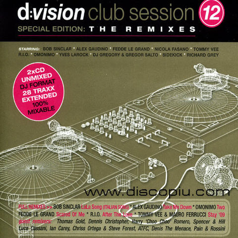 D:VISION Club Sessions 12 - Special Edition: The Remixes - IMPORT 2CD Set