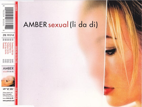 Amber - Sexual (li da di) - Used Import German CD remix single - Like New