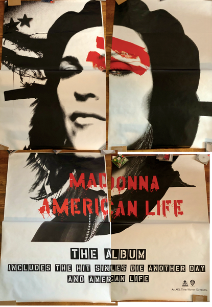Madonna - 2003 - American Life - Giant 4 panel Promotional Subway Poster  78X88