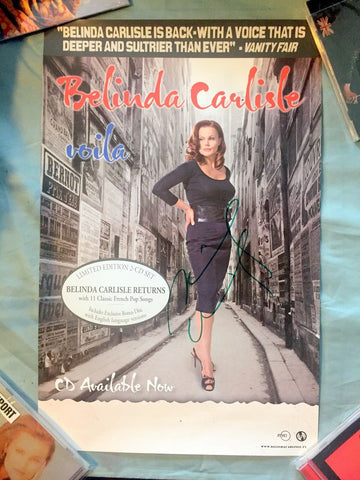 Belinda Carlisle - Autographed VOILA Promo poster 11x17 (US Orders only)