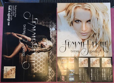 Britney Spears official FEMME FATALE Promotional flat