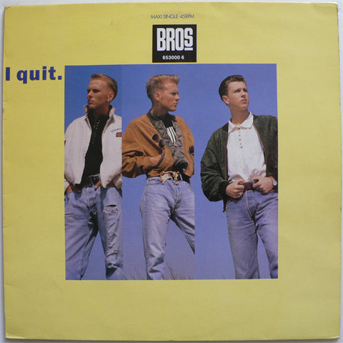 BROS - I Quit (12" LP Vinyl) used