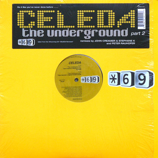 Celeda - The Underground 12" LP Vinyl (used Like new)