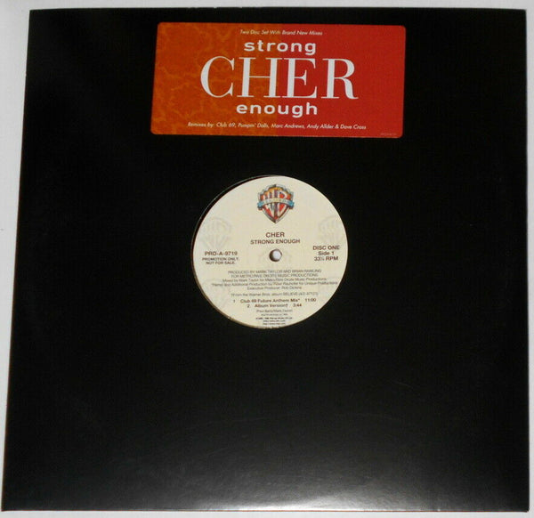 Cher - Strong Enough 2x 12" LP  vinyl promo - Used