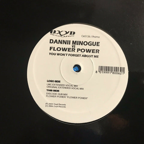 Dannii Minogue vs Flower Power - You won't forget about me 12" promo LP