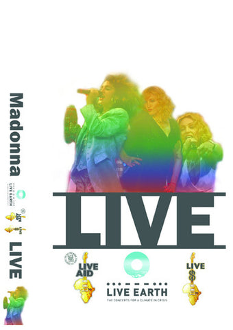 MADONNA LIVE AID, LIVE 8. LIVE EARTH, ROCK AND ROLL HALL OF FAME DVD