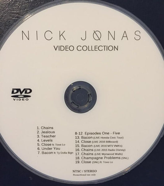Nick Jonas - DVD collection of 7 videos, 7 Live + Episodes 1-5