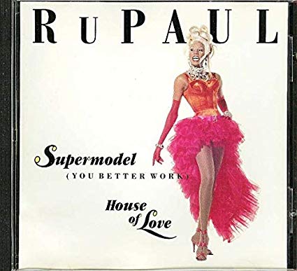Ru Paul - Supermodel / House Of Love USA Maxi remix CD single - used