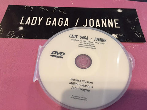 Lady GAGA - DVD + Joanne Promo Sticker