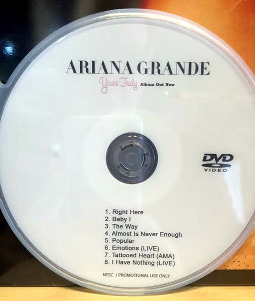 Ariana Grande DVD music videos and LIVE